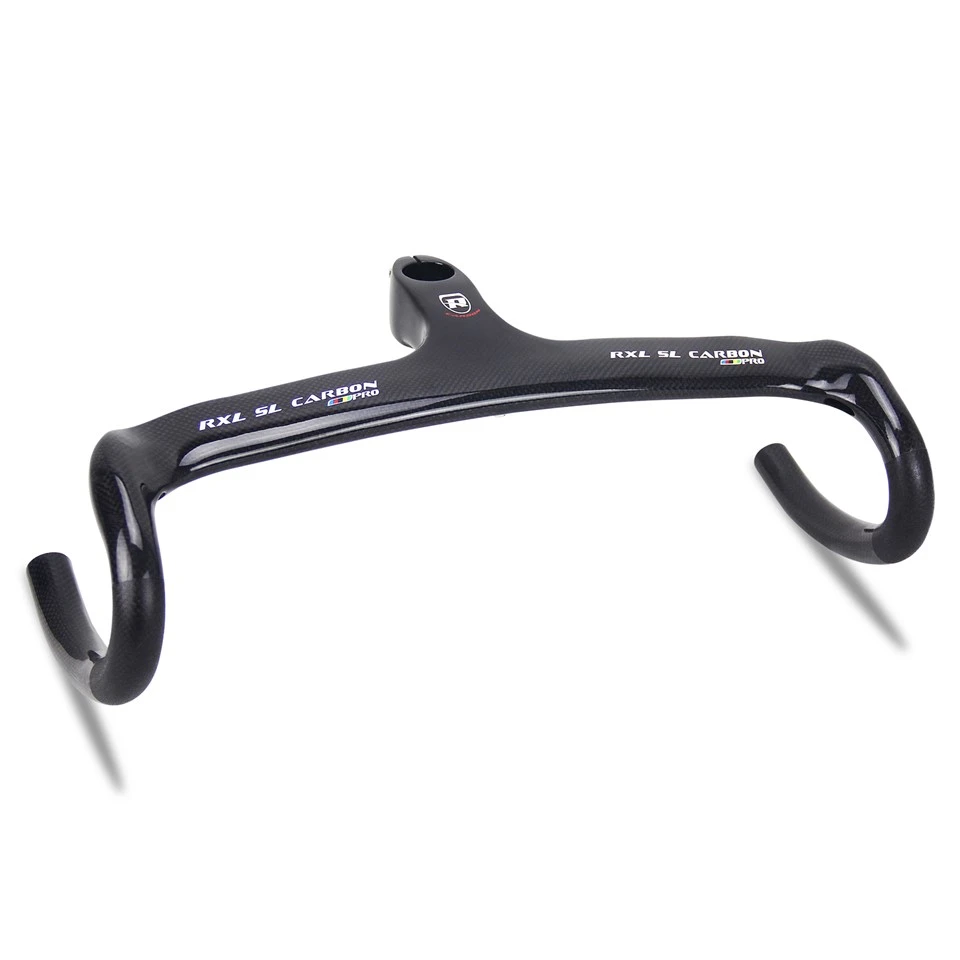 Guiador de carbono para bicicleta de estrada com haste